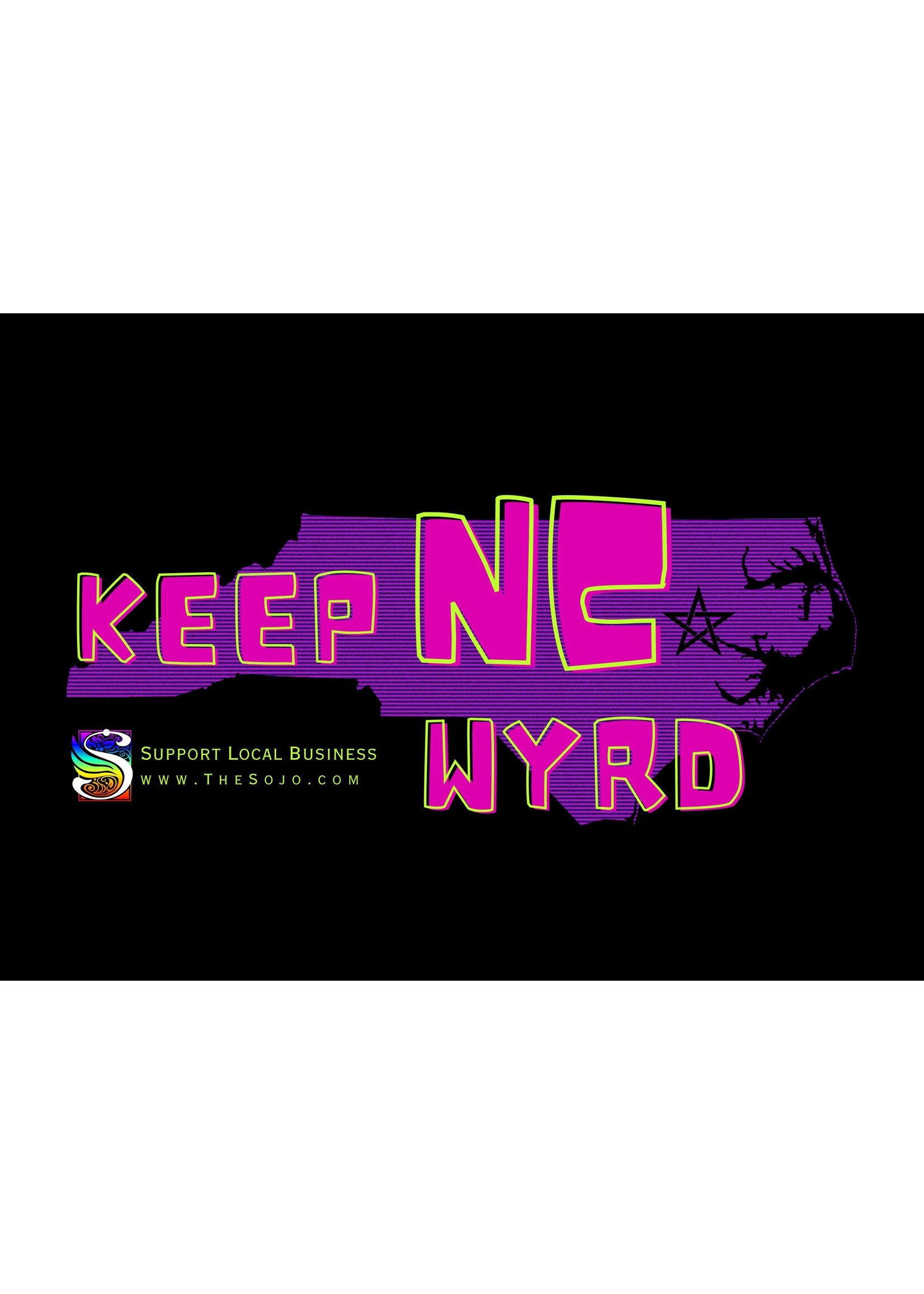 Keep NC Wyrd Sticker, Oval