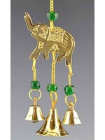 Brass Elephant Windchime 9"L