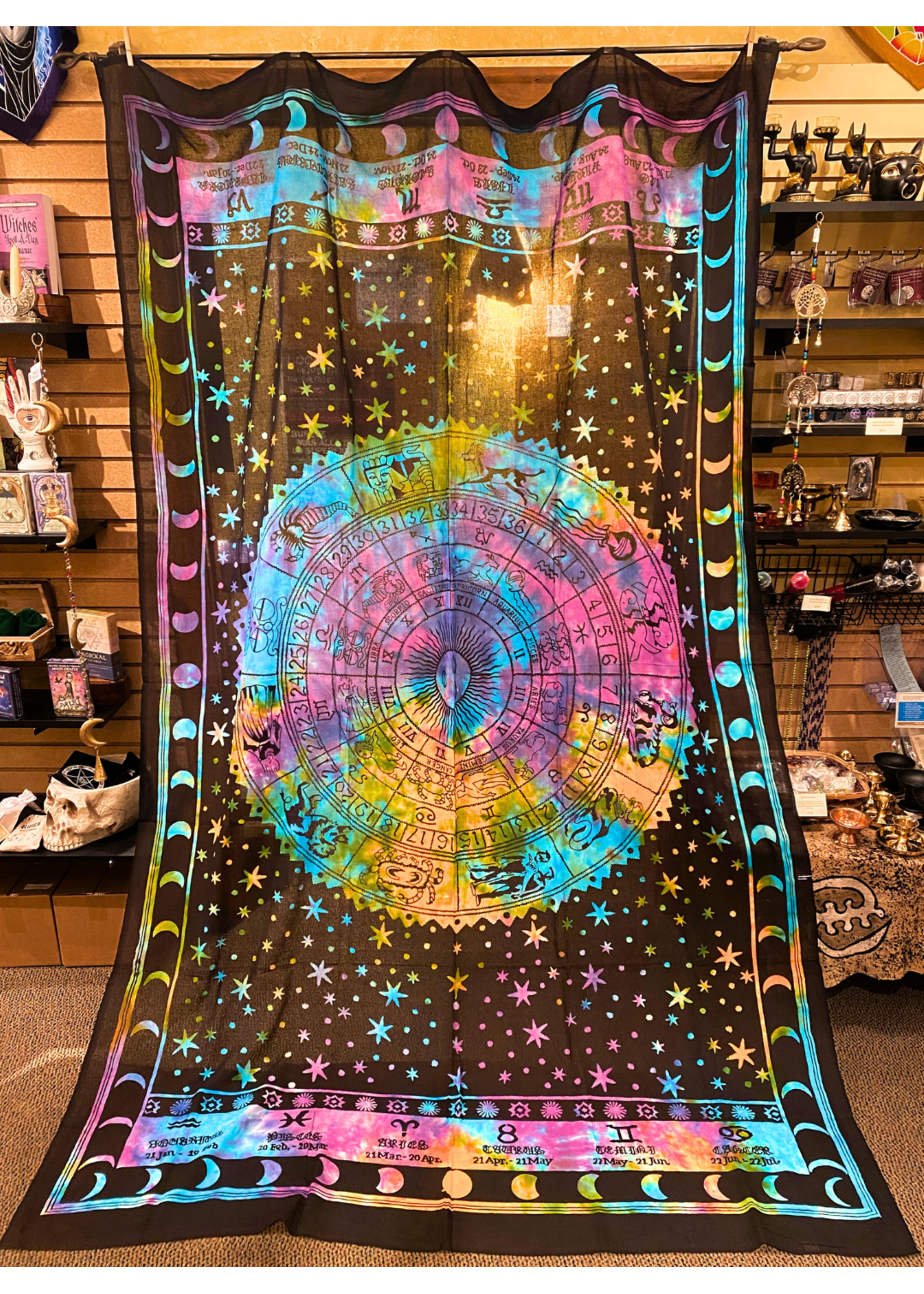 Zodiac Tapestry (Tie Dye) - 72" x 108"