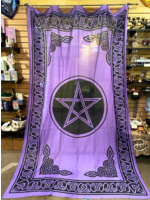 Purple Pentacle Tapestry - 72" x 108"