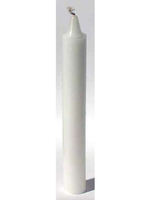6" Taper Candles White