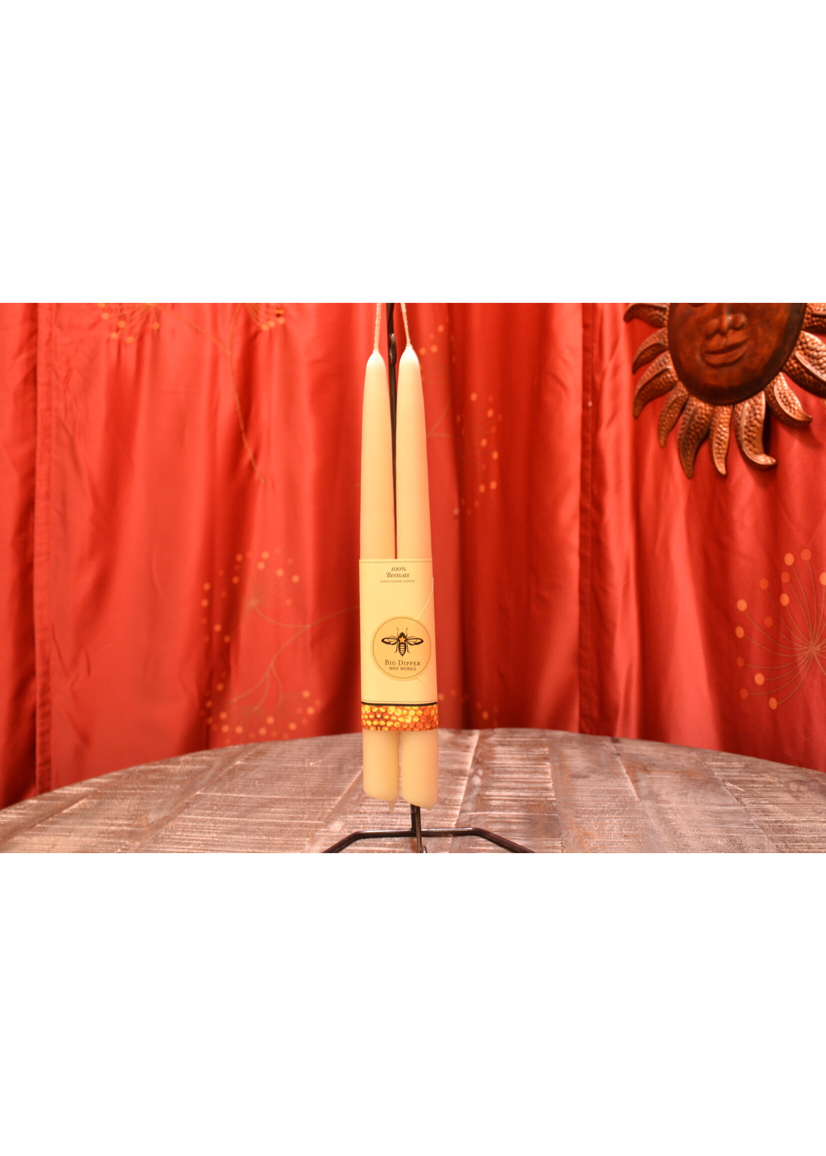 Beeswax Taper Candles Ivory/White