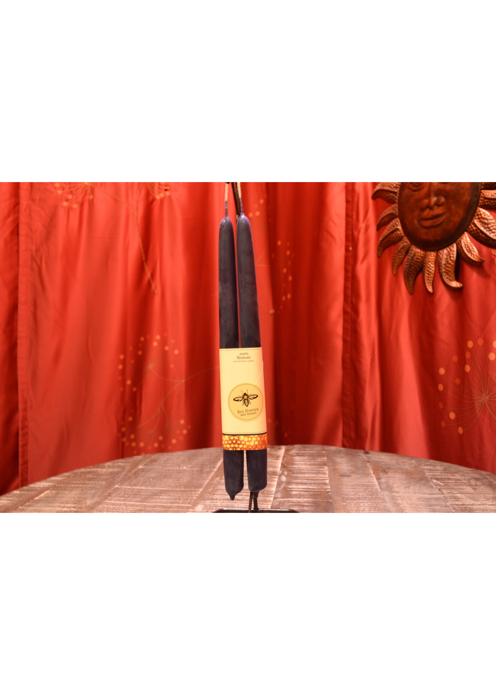 Beeswax Taper Candles Lavender/Purple