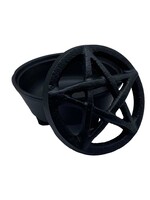 Cast Iron Incense Holder with Pentacle Removable Top