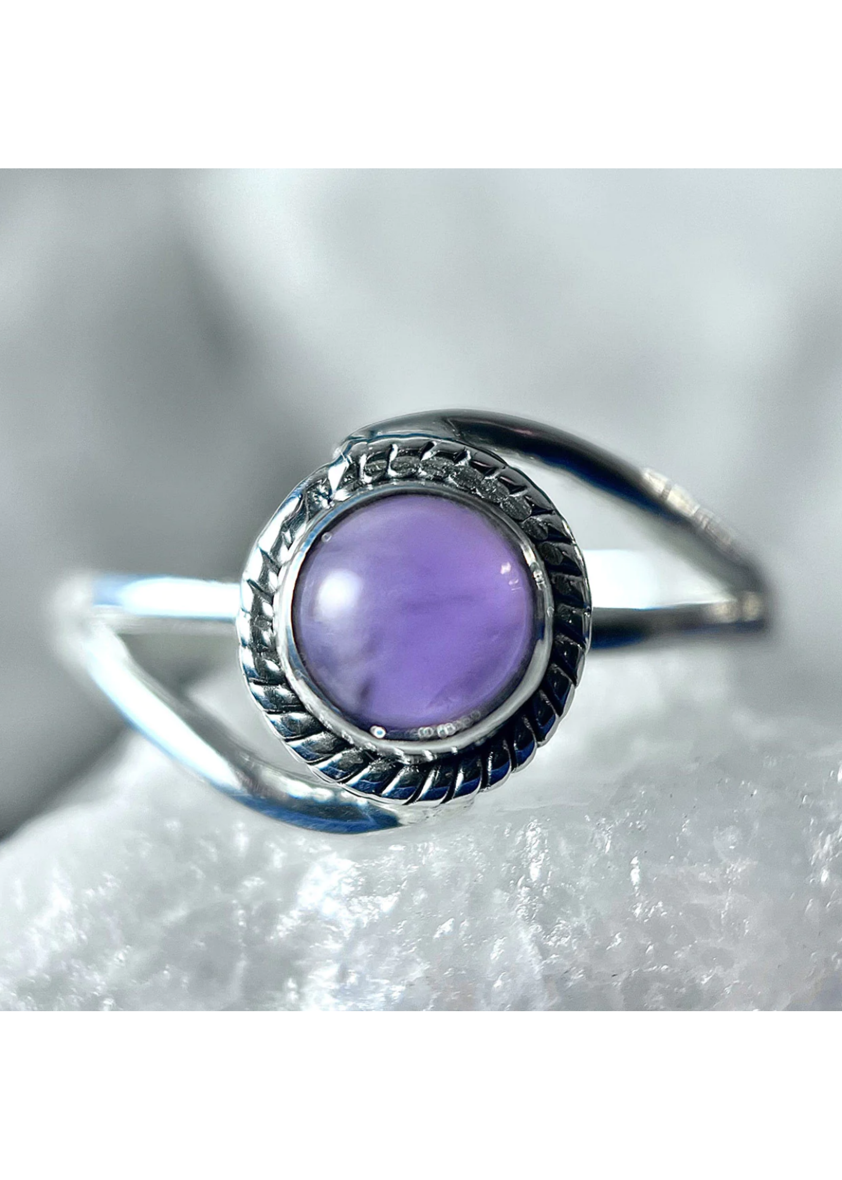 Sterling Silver Amethyst Infinity Ring (8)