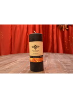 Black Beeswax Pillar Candle