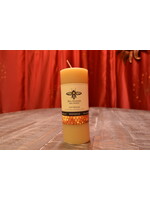 Yellow Beeswax Pillar Candle