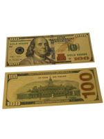 Golden $100 Bill for Money Magick