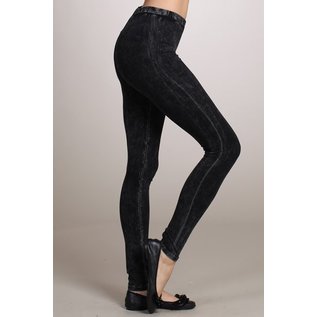 MINERAL WASH LEGGINGS BLACK- small only