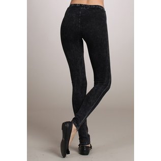 MINERAL WASH LEGGINGS BLACK- small only