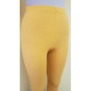 One Size Solid Mustard Leggings