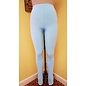 One Size Solid Sky Blue Leggings