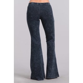 MINERAL WASH BELL BOTTOM - CHARCOAL NAVY