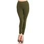 ONE SIZE SOLID OLIVE LEGGINGS