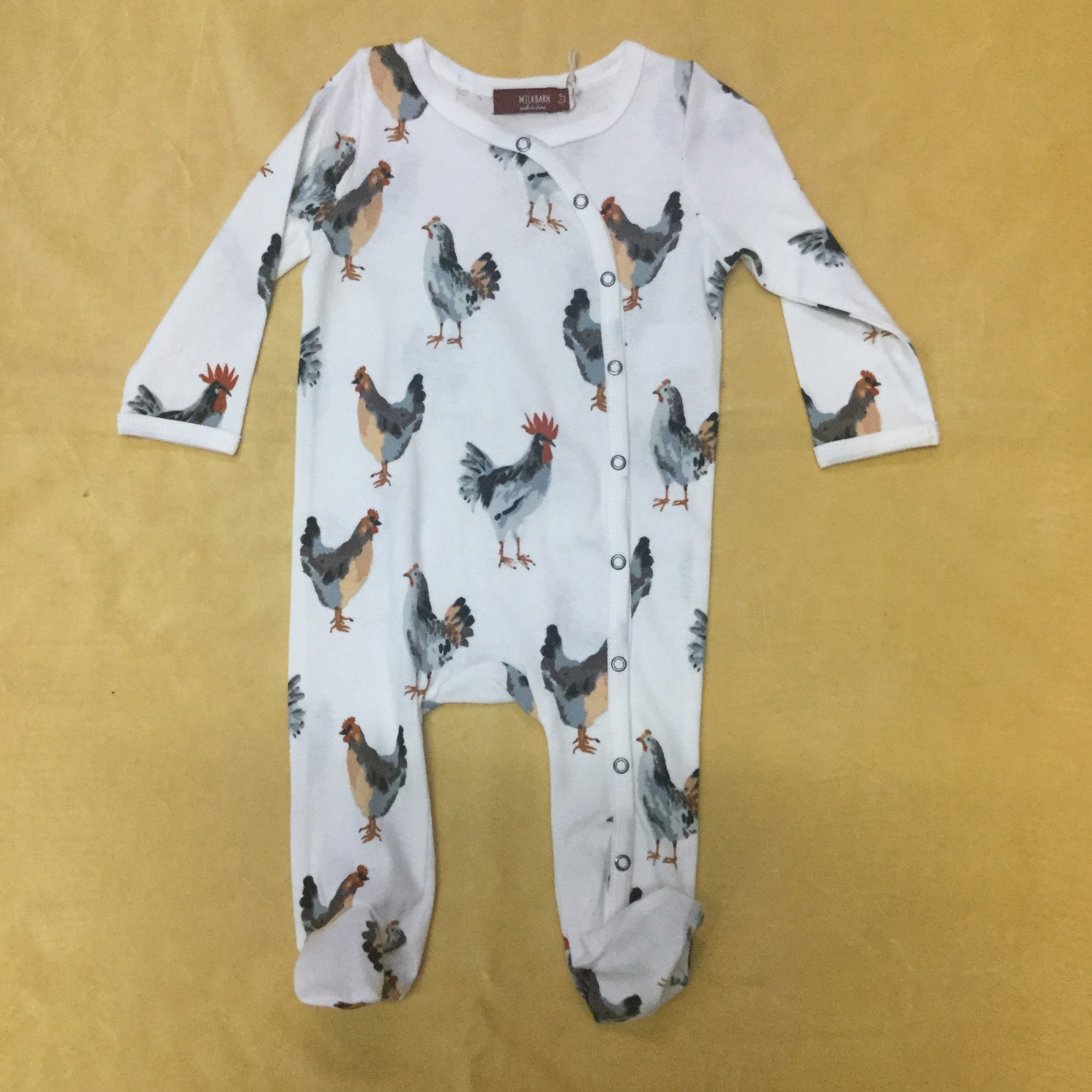 milkbarn footed romper