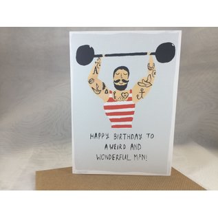 Birthday Card Weird Wonderful Man