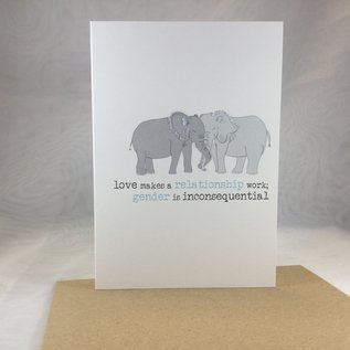 Love Card Elephant Love