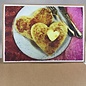 Love Card Heart Pancakes
