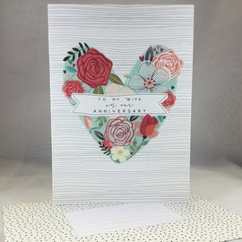 Anniversary Card My Wife (blank)