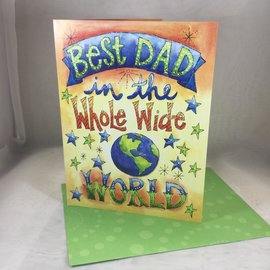 Father’s Day card Best Dad Whole World