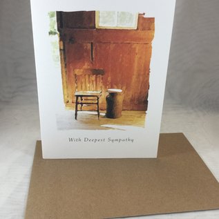 Sympathy Card Lone Chair