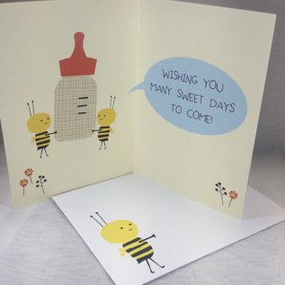 Baby Shower Card Hap-Bee