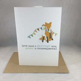 Wedding Card Gender Inconsequential (blank)