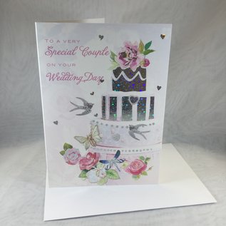 Wedding Card Gorgeous Cake