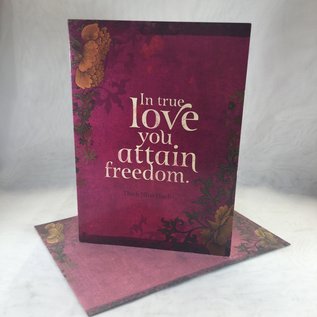 Wedding Card True Love Attains Freedom