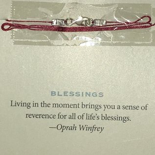 Blessings Charm on a String Necklace