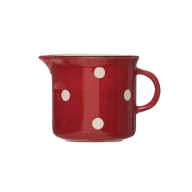 RED POLKA DOT PITCHER