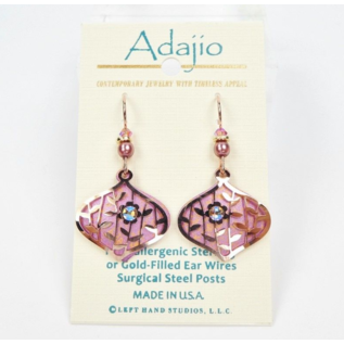 Adajio Earrings Rose Gold Teardrop