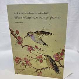 VALENTINE'S DAY CARD FLIGHT OF THE HUMMMERS