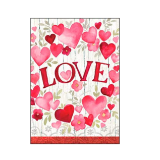 Valentine's Day Card LOVE HEARTS