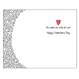 Valentine's Day Card PIGGY HEART