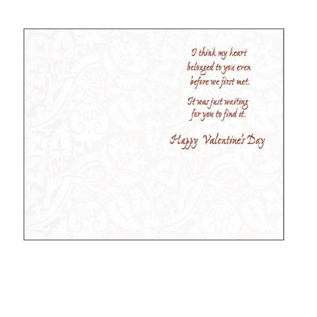 Valentine's Day Card THE ONE I LOVE