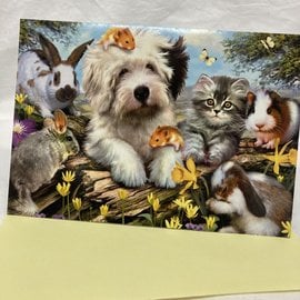 Easter Card Animal Friends
