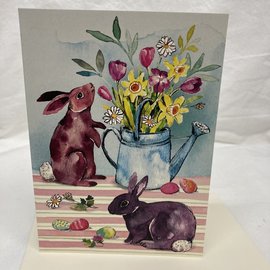 Easter Card Easter Bunnies