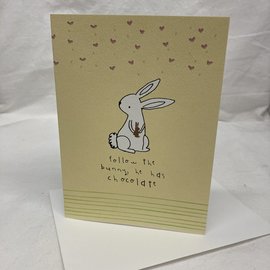 Easter Card Follow the Bunny