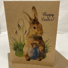 Easter Card Snowdrop Bunny