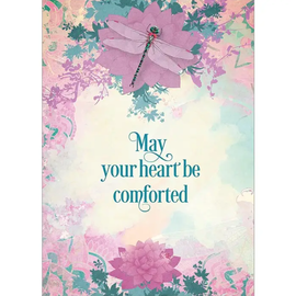 SYMPATHY CARD MAY YOUR HEART BE COMFORTED