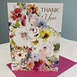 Thank You Card Watercolor Bouquet
