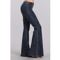 MINERAL WASH BELL BOTTOM - CHARCOAL NAVY