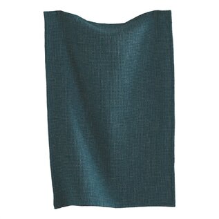 WAFFLE WEAVE  TOWEL- TEAL