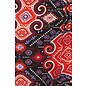 Plus Leggings- Black Red Tapestry