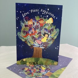 Holiday Card Children Tree
