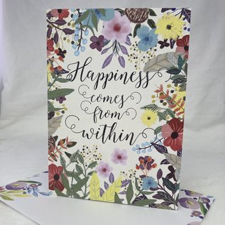 Birthday Card HAPPINESS FROM WITHIN
