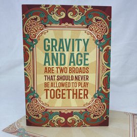 Birthday Card GRAVITY AND AGE