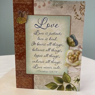 WEDDING CARD Love is Patient