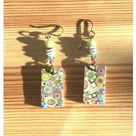 KAMALA DESIGNS KATE'S POLYMER EARRINGS - (S)